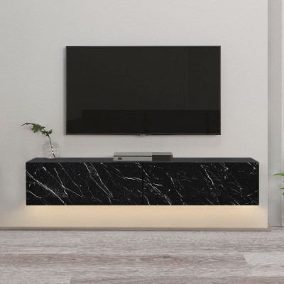 Έπιπλο τηλεόρασης Art Maison Τήλος - Black (135x31,6x25εκ.)