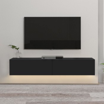 ΕΠΙΠΛΟ ΤΗΛΕΟΡΑΣΗΣ ΕΠΙΤΟΙΧΙΟ ART MAISON HAMRUN - BLACK (135x31,6x25εκ.)