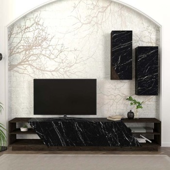 Σύνθεση τηλεόρασης Art Maison Νικιά - Black (240x36,6x47εκ.)