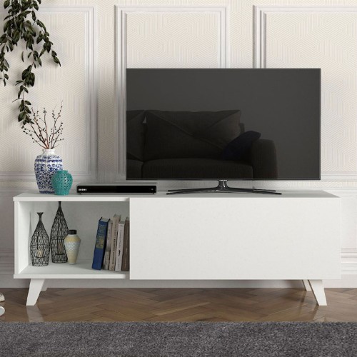 Έπιπλο τηλεόρασης Art Maison ΔΙΑ - White (140x35x47εκ.)