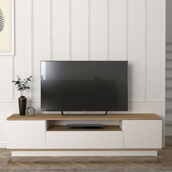 Έπιπλο τηλεόρασης Art Maison ΤΣΟΥΓΚΡΙΑ - White Oak (180x45x44,6εκ.)