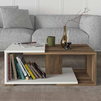 Τραπεζάκι σαλονιού Art Maison Παροικία - White Walnut (81,8x50x35εκ.)