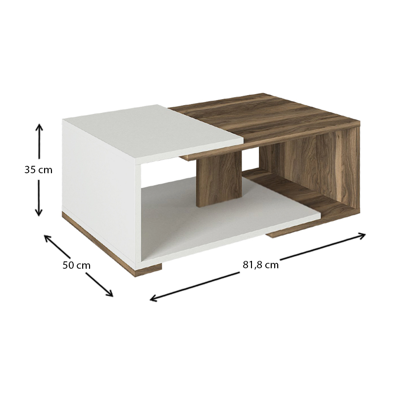 Τραπεζάκι σαλονιού Art Maison Παροικία - White Walnut (81,8x50x35εκ.) Τραπεζάκι σαλονιού Art Maison Παροικία - White Walnut (81,8x50x35εκ.)