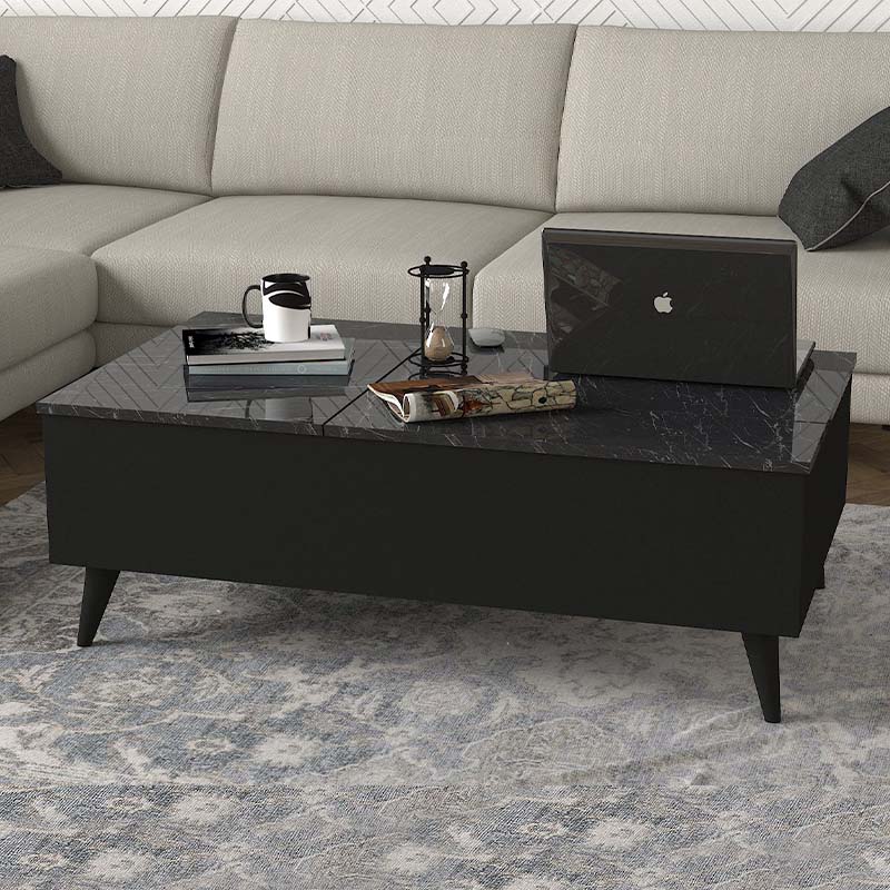 Τραπεζάκι σαλονιού Art Maison - Αμπελάς Black (121x69x40εκ.)