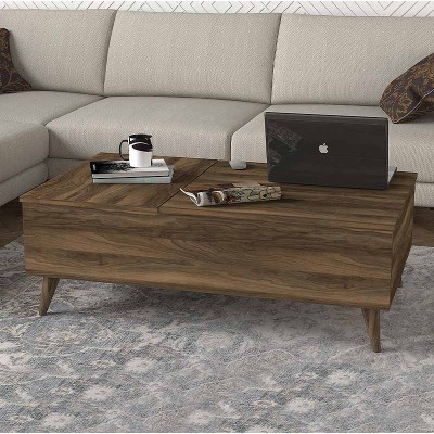 Τραπεζάκι σαλονιού Art Maison - Αμπελάς Walnut (121x69x40εκ.)