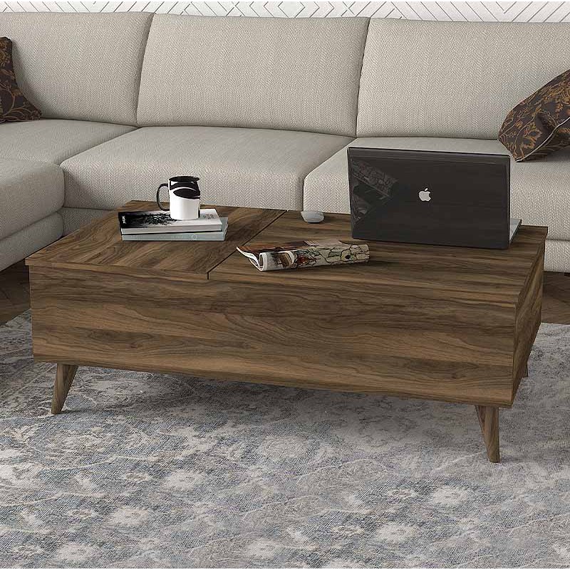 Τραπεζάκι σαλονιού Art Maison - Αμπελάς Walnut (121x69x40εκ.)