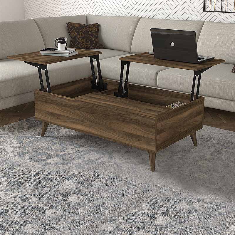 Τραπεζάκι σαλονιού Art Maison - Αμπελάς Walnut (121x69x40εκ.)