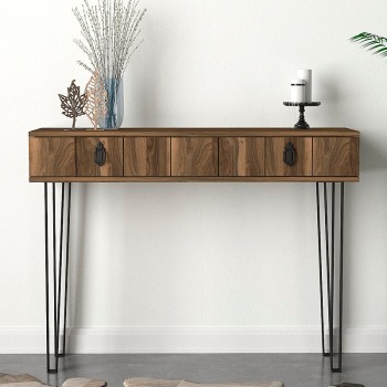 Κονσόλα Art Maison Λαθουράδα - Walnut (120x35x89,8εκ.)