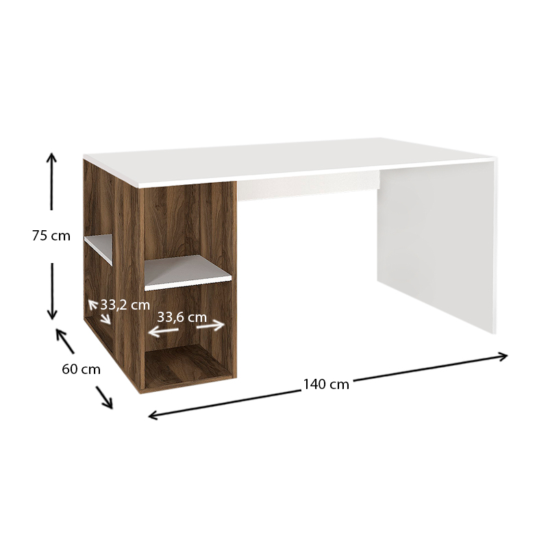 Γραφείο εργασίας Art Maison ΣΙΔΑΡΙ - White Walnut (140x60x75εκ.) Γραφείο εργασίας Art Maison ΣΙΔΑΡΙ - White Walnut (140x60x75εκ.)