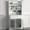 Έπιπλο κουζίνας Art Maison ΣΕΣΚΛΙ - White (90x37x183,6εκ.)