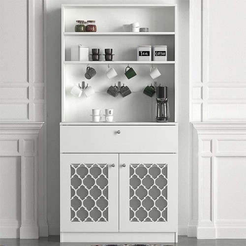 Έπιπλο κουζίνας Art Maison ΣΕΣΚΛΙ - White (90x37x183,6εκ.)