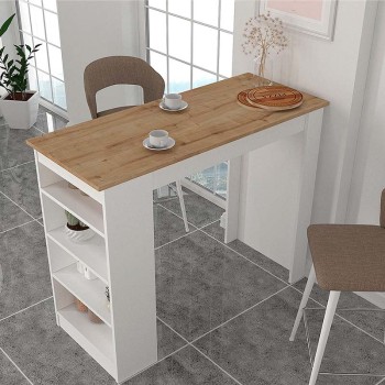 Τραπέζι μπαρ Art Maison ΜΑΡΛΑΣ - White Oak (120x51,6x101,8εκ.)