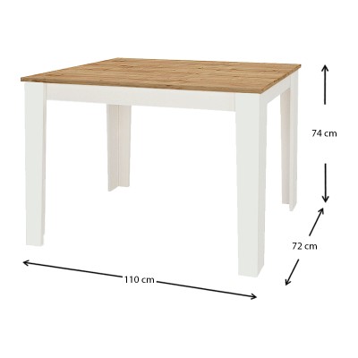 Τραπέζι Art Maison ΜΑΡΛΑΣ - White Oak (110x72x74εκ.) Τραπέζι Art Maison ΜΑΡΛΑΣ - White Oak (110x72x74εκ.)