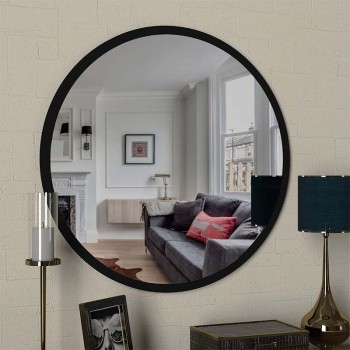 Καθρέπτης τοίχου Art Maison Ελούντα - Black (59x2x59εκ.)