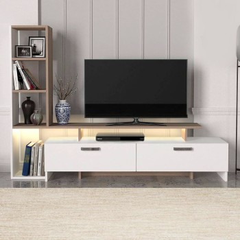 Σύνθεση τηλεόρασης Art Maison Μύδι - White Cordoba (168,2x31,3x120εκ.)