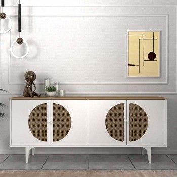 Μπουφές Art Maison Πόρος - White Natural (180x45x75εκ)