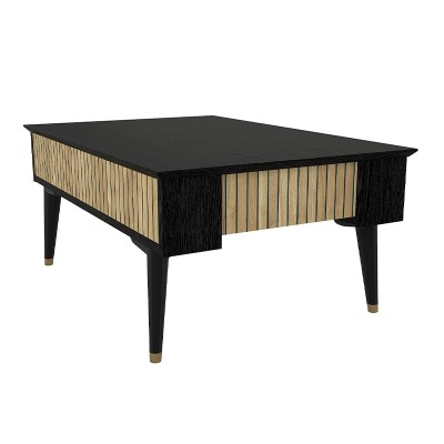 Τραπεζάκι σαλονιού Art Maison Μαντώ - Black Natural (90x60x38,6εκ.)