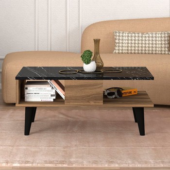 Τραπεζάκι σαλονιού Art Maison Βοθύνοι - Black Walnut (90x54x39,6εκ.)