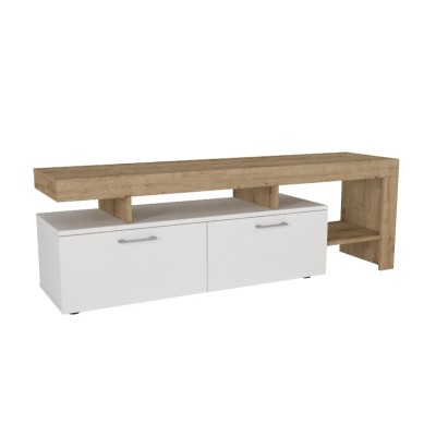 Έπιπλο τηλεόρασης Art Maison Dubli - White - Sapphire oak (160x40x53εκ.)