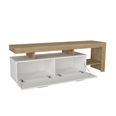 Έπιπλο τηλεόρασης Art Maison Dubli - White - Sapphire oak (160x40x53εκ.)