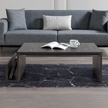 ΤΡΑΠΖΑΚΙ ΣΑΛΟΝΙΟΥ ART MAISON MELLIEHA - BLACK (100,6x55x31,8εκ.)