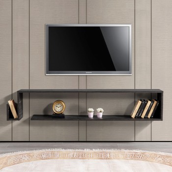 ΕΠΙΠΛΟ ΤΗΛΕΟΡΑΣΗΣ ΕΠΙΤΟΙΧΙΟ ART MAISON SLIEMA - BLACK (168,6x25x31,8εκ.)