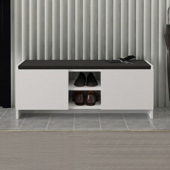 ΠΑΠΟΥΤΣΟΘΗΚΗ ART MAISON ZABBAR - WHITE (110x33,2x43εκ.)