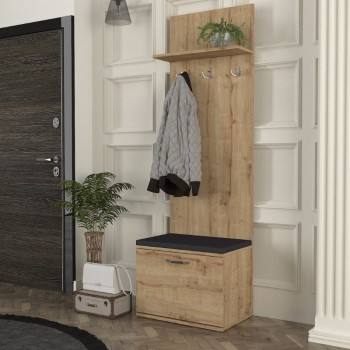 Έπιπλο εισόδου Art Maison Noriko χρώμα sapphire oak 60x38,2x190εκ.