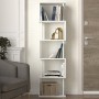 Βιβλιοθήκη Art Maison Morgrem χρώμα λευκό 45x19,6x158,8εκ. Βιβλιοθήκη Art Maison Morgrem χρώμα λευκό 45x19,6x158,8εκ.