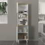 Έπιπλο κουζίνας Art Maison Salandit χρώμα λευκό - rota oak 53,4x39,6x196,1εκ. Έπιπλο κουζίνας Art Maison Salandit χρώμα λευκό - rota oak 53,4x39,6x196,1εκ.