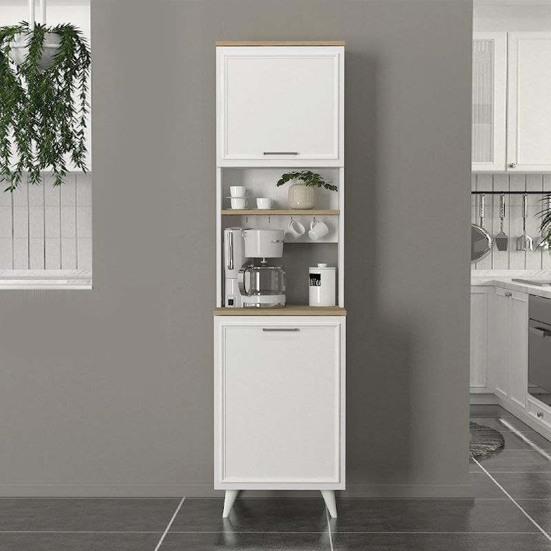 Έπιπλο κουζίνας Art Maison Salandit χρώμα λευκό - rota oak 53,4x39,6x196,1εκ.