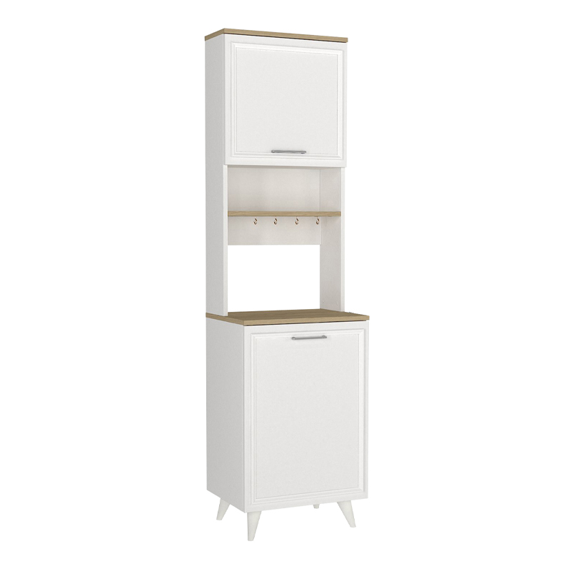 Έπιπλο κουζίνας Art Maison Salandit χρώμα λευκό - rota oak 53,4x39,6x196,1εκ.