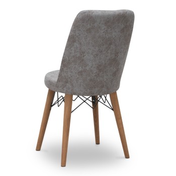 Καρέκλα τραπεζαρίας Art Maison ΜΗΛΟΣ - Gray Walnut (46x44x91εκ.)