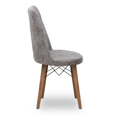 Καρέκλα τραπεζαρίας Art Maison ΜΗΛΟΣ - Gray Walnut (46x44x91εκ.)) Καρέκλα τραπεζαρίας Art Maison ΜΗΛΟΣ - Gray Walnut (46x44x91εκ.))
