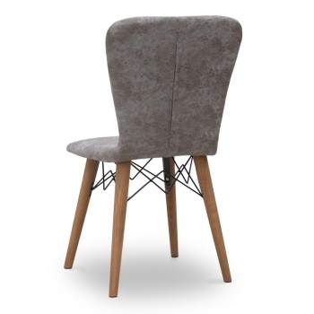 Καρέκλα τραπεζαρίας Art Maison Σίφνος - Walnut Gray (47x44x88εκ.)