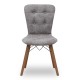 Καρέκλα τραπεζαρίας Art Maison Σίφνος - Walnut Gray (47x44x88εκ.)