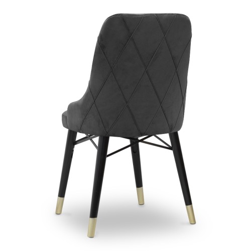 Καρέκλα τραπεζαρίας Art Maison Καραθώνα - Gray Black (54x48x91εκ.)