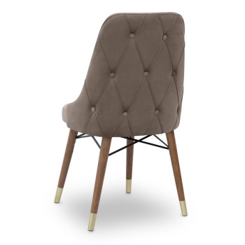 Καρέκλα τραπεζαρίας Art Maison Καραθώνα - Beige Wallnut (53x48x95εκ.)