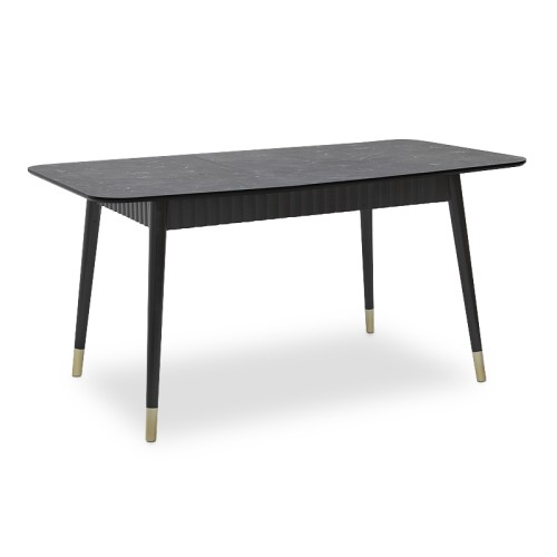 Τραπέζι επεκτεινόμενο Art Maison Μολάδι - Black (124/152x80x74εκ.)