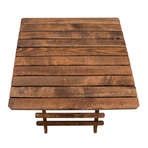 Τραπέζι πτυσσόμενο Art Maison Ζάκυνθος - Walnut (60x60x75εκ.)