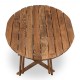 Τραπέζι πτυσσόμενο Art Maison Ζάκυνθος - Walnut (Φ60x75εκ.)