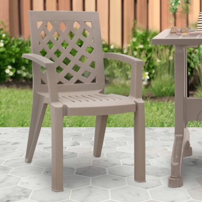 Πολυθρόνα πολυπροπυλενίου Art Maison Jigsaw χρώμα cappuccino 58x52x87εκ. Πολυθρόνα πολυπροπυλενίου Art Maison Jigsaw χρώμα cappuccino 58x52x87εκ.