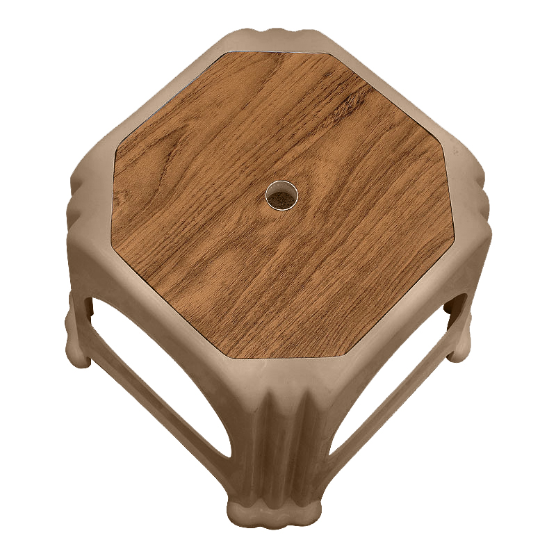 Σκαμπώ πολυπροπυλενίου στοιβαζόμενο Art Maison Veda χρώμα μπεζ 35x35x32εκ.