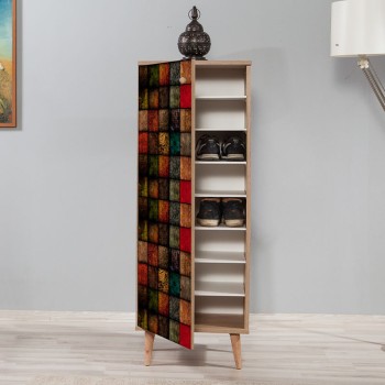 Παπουτσοθήκη Art Maison Παραπόλα - Sonoma Multicolor (50x38x135εκ.)