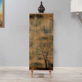 Παπουτσοθήκη Art Maison Παραπόλα - Sonoma Tree Green (50x38x135εκ.)