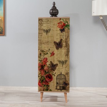 Παπουτσοθήκη Art Maison Παραπόλα - Sonoma Butterflies (50x38x135εκ.)