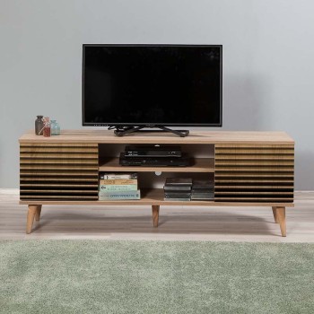 Έπιπλο τηλεόρασης Art Maison Παραπόλα - Sonoma Green (140x40x50εκ.)