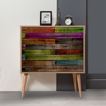 Συρταριέρα Art Maison Παραπόλα - Sonoma Multicolor (80x40x90εκ)