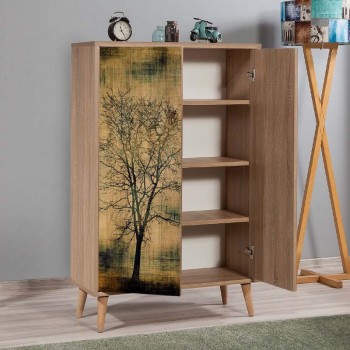 Παπουτσοθήκη Art Maison Παραπόλα - Sonoma Tree (80x36x127εκ.)