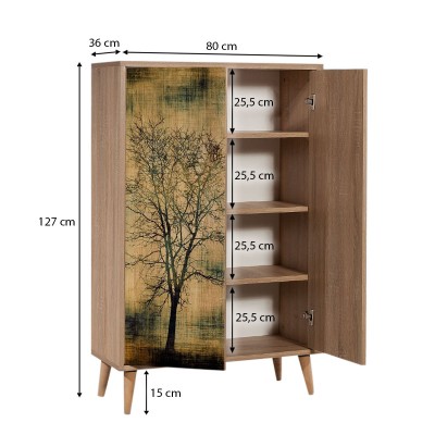 Παπουτσοθήκη Art Maison Παραπόλα - Sonoma Tree (80x36x127εκ.) Παπουτσοθήκη Art Maison Παραπόλα - Sonoma Tree (80x36x127εκ.)
